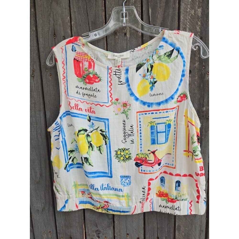 Haver + Blair London Printed  Blouse Size L